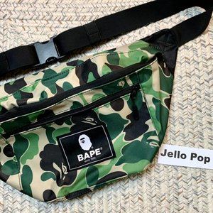 ⭐️ A bathing ape Bape camo crossbody waist bag